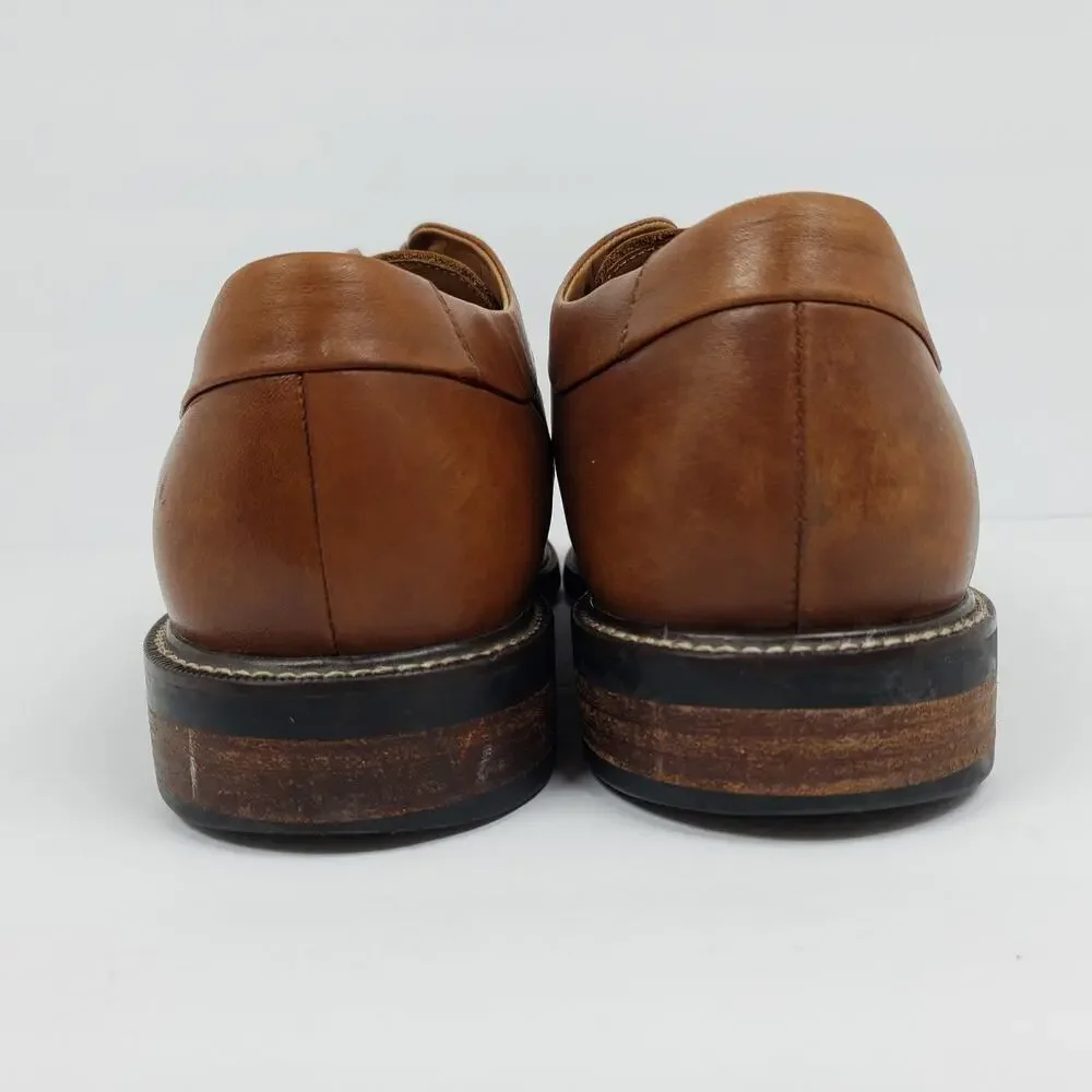 Cole Haan Warren Mens Size 12 Brown Leather Dress Cap Toe Oxford Shoes C20153